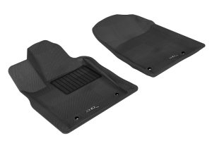 Jeep Durango Floor Mats - Front - 3D MAXpider - Kagu - Black - `13-`20